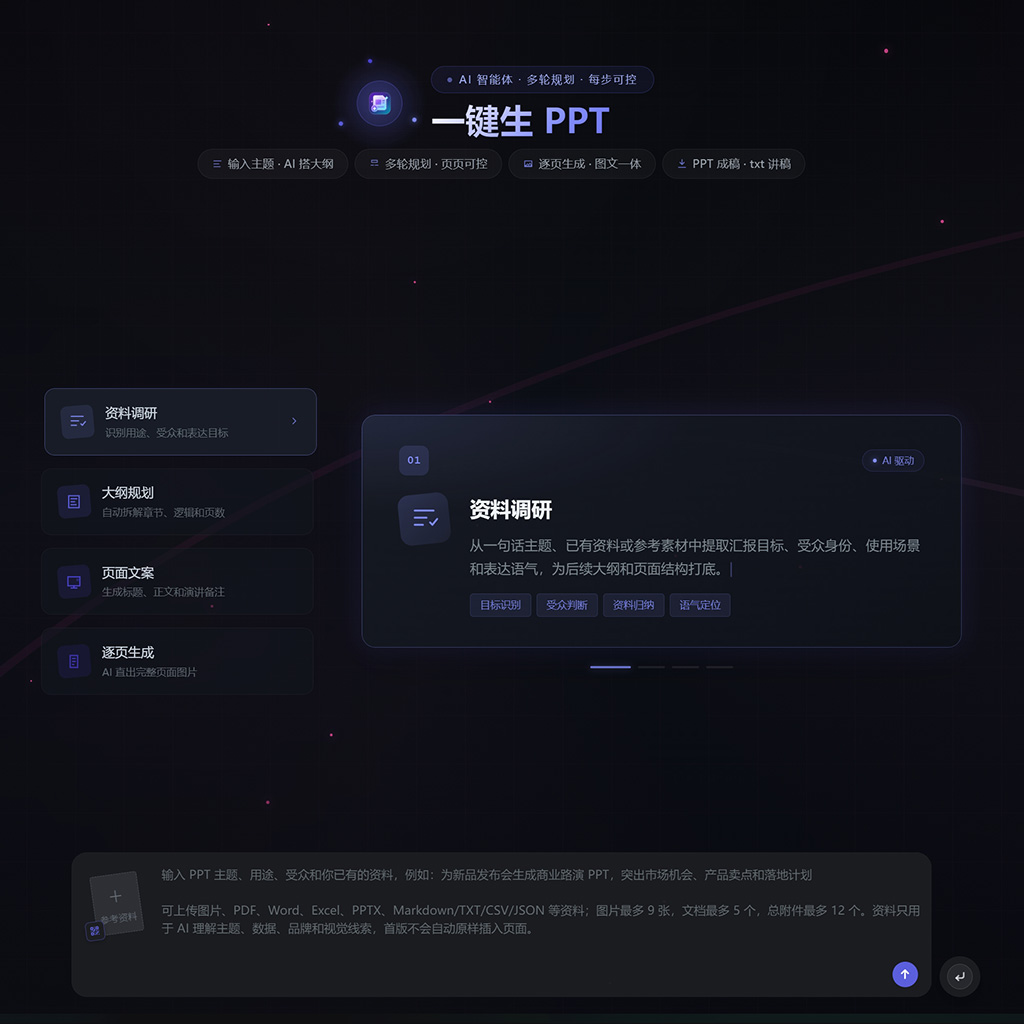 一键PPT方案生成案例